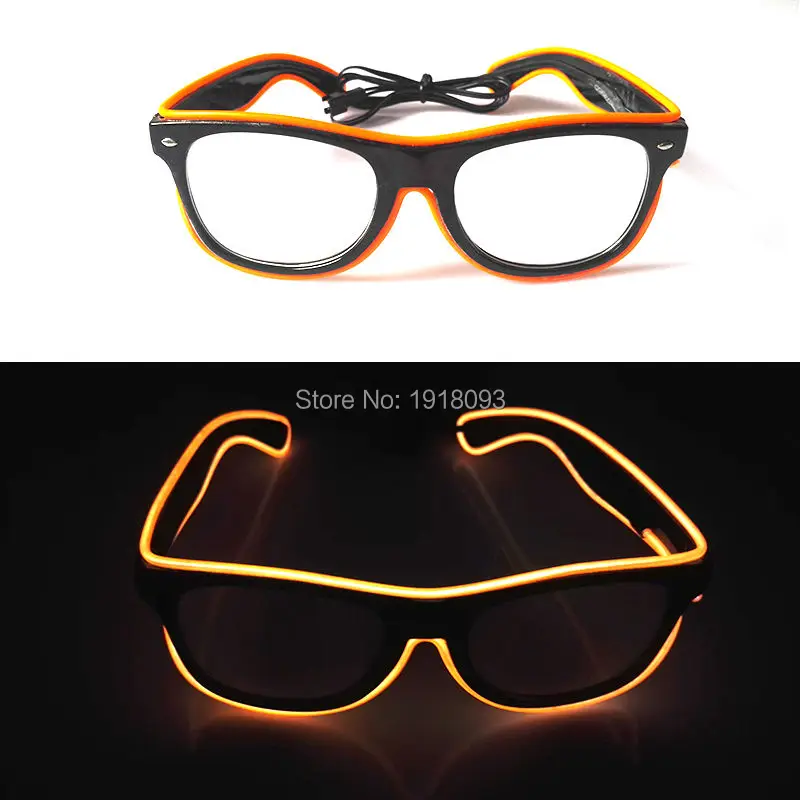 Оптовая продажа очки el продукт el провода очки 30 штук светящиеся очки + DC-3V устойчивый на драйвер для праздника освещения поставки
