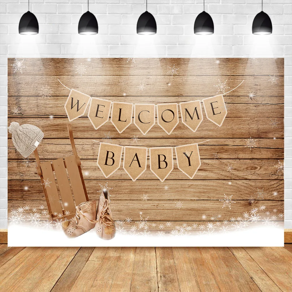 

Mehofoto Wood Snowflakes Photography Backdrops Studio Shoots Baby Newborn Kids Video Photography Background Props Photo Backdrop
