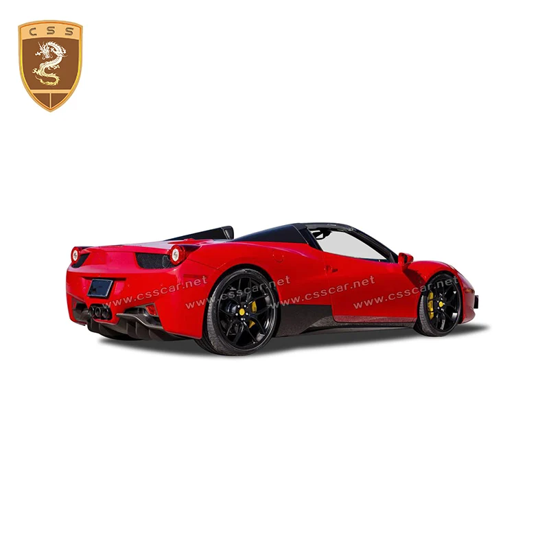 Стильные боковые юбки из углеродного волокна для Ferrari 458 комплект тела углеродные