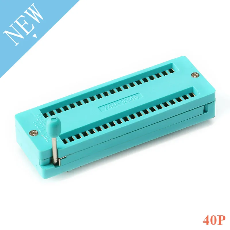 40P ZIF Test Locking Socket Integrated Circuit IC Socket 40 Pin Locking Seat ZIF ZIP IC Test Tester Board Socket wide