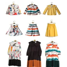 Комплект одежды для детей; коллекция года; сезон осень-зима; рубашка с длинными рукавами для маленьких мальчиков и девочек; платье с юбкой; детская одежда; Vestidos
