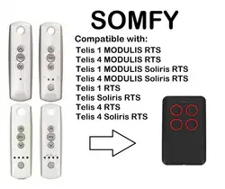 SOMFY Telis 1 RTS SOMFY Telis Soliris RTS SOMFY Telis 4 RTS контроллер гаражной двери, совместимый с клон кода качения 433,42 МГц