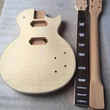 Одна незаконченная электрогитара с одной шеей гитары, полный набор гитары