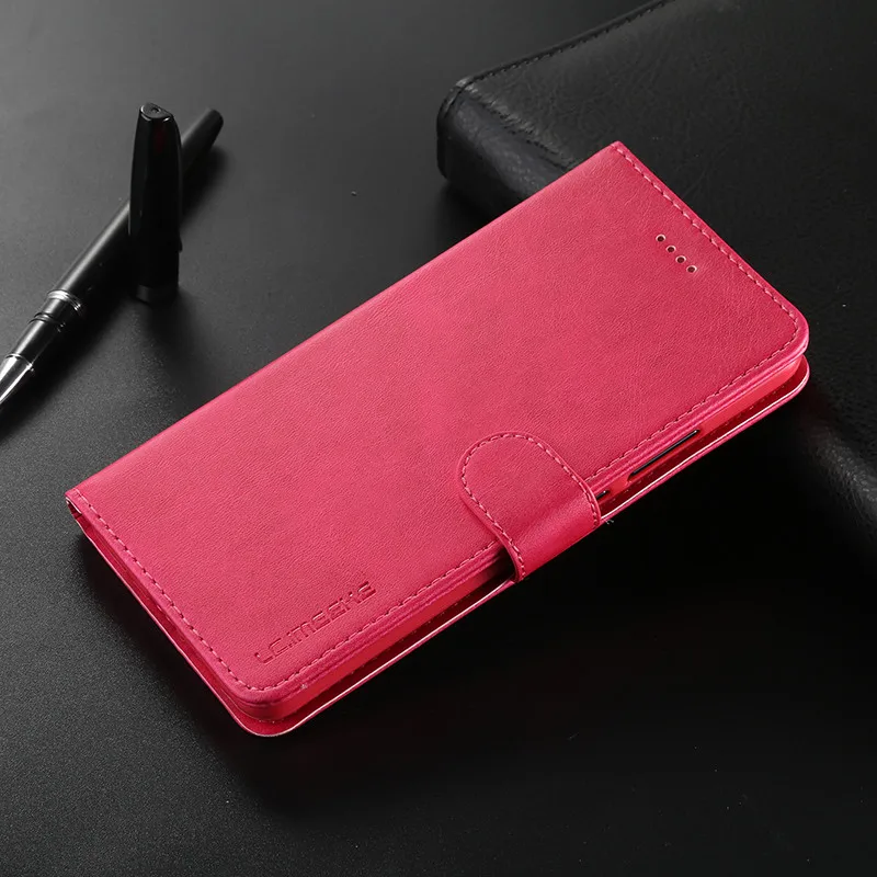 Кожаный чехол-бумажник для телефона для Xiaomi Redmi Note 7 Pro с отделением для карт и подставкой, мягкий силиконовый чехол для Redmi Note 7, чехол
