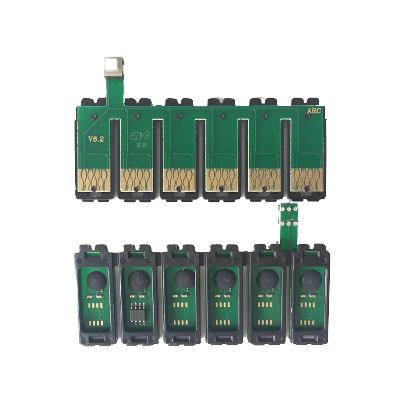 Новый чип ARC T821N T0821 чипы для чернильного картриджа Epson T50 T59 TX700 TX800 TX820 TX710W TX650 TX810FW