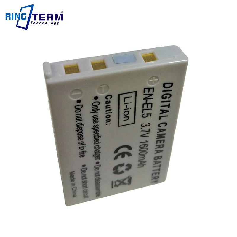 Цифровой аккумулятор ENEL5 для камер Nikon Coolpix P4 P80 P90 P100 P500 P510 P520 P530 P5000 P5100 5200 7900 P6000 3700