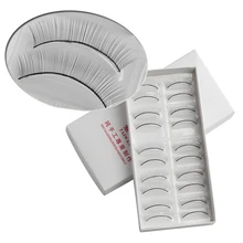 SKONHED Лидер продаж 10 пар/компл. мягкого натурального обучение ложные ресницы для начинающих ресницы для обучения инструменты для наращивания макияж практика