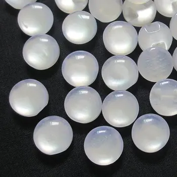 

10/50/100 pcs 12 mm WHITE Cat's Eye button craft/sewing/baby lot 081305