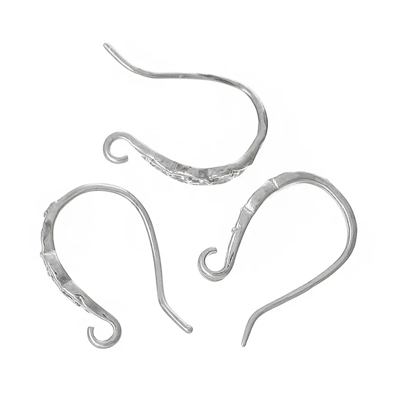 Doreenbeads المكونات النحاس القرط القرط النتائج الفضة لهجة 16 ملليمتر (5/8 \