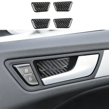 

4pcs 100% Carbon Fiber Inner Door Handle Cover Panel Trim For Audi Q5 2009-2017