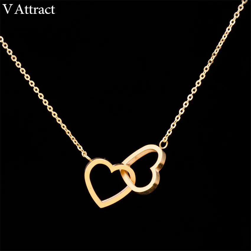 Double Heart Statement Necklace for Women 8 HTB1VZ1Lv1GSBuNjSspbq6AiipXaV