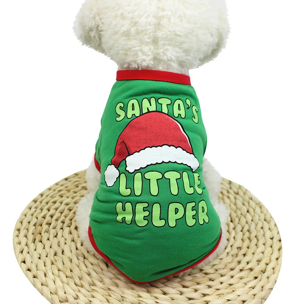 

dog tshirt Christmas Dog Clothing Polyester T shirt Puppy Costume dog clothes for small dogs puppy clothes drop shopping