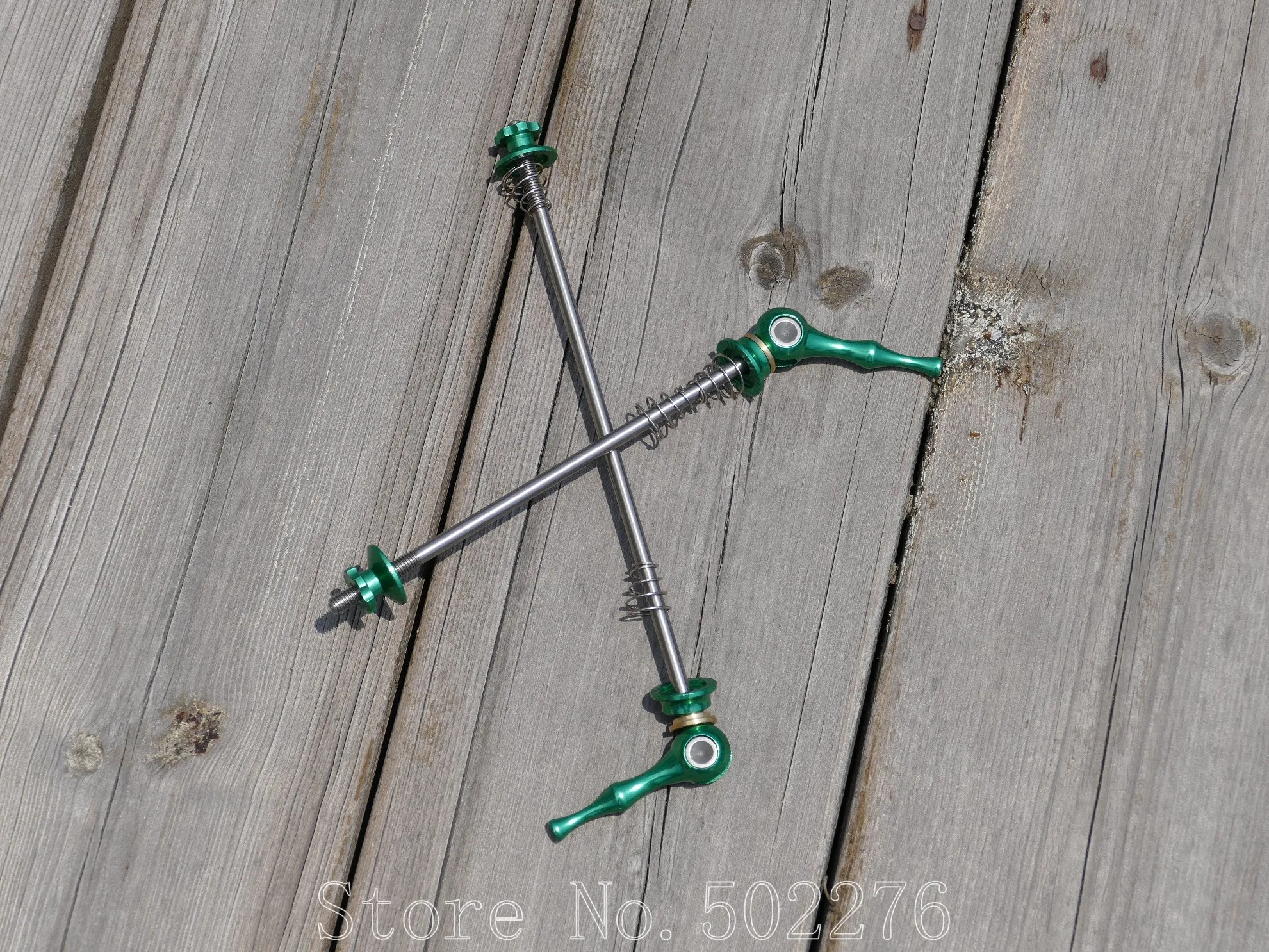 

2019 Green QR Quick Release Mountain Road Bike QR Quick Release Lever Hub Cycling Wheel Ti Titanium Skewer