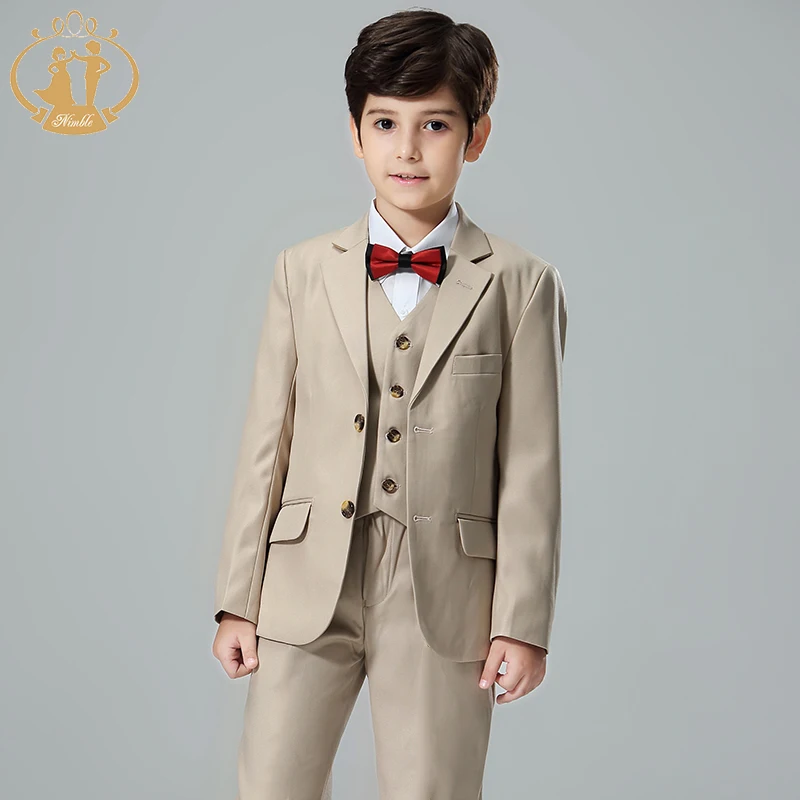 Baratos Traje ágil para traje de niño Enfant Garcon Mariage Boys Suits para bodas Terno Infantil traje de Garcon Mariage disfraz Infantil