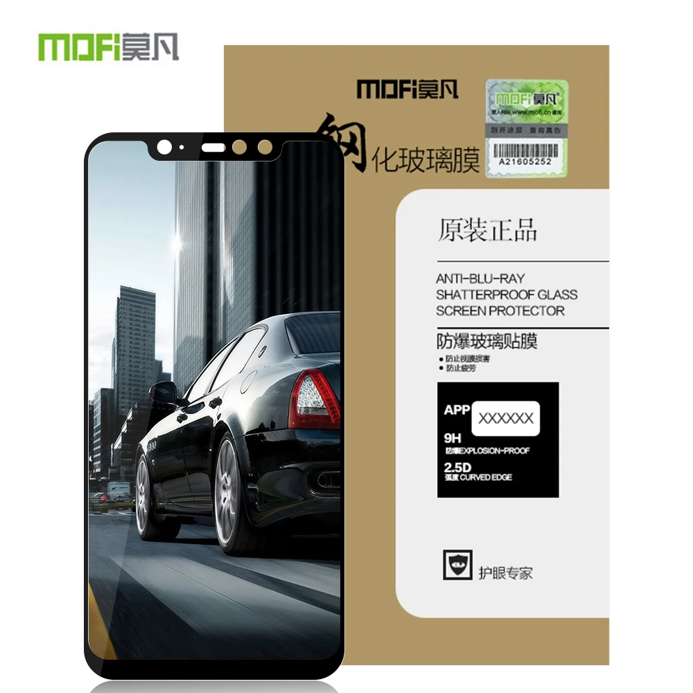 MOFI для Xiaomi Pocophone F1 защита экрана Poco закаленное стекло полное покрытие AGC твердость