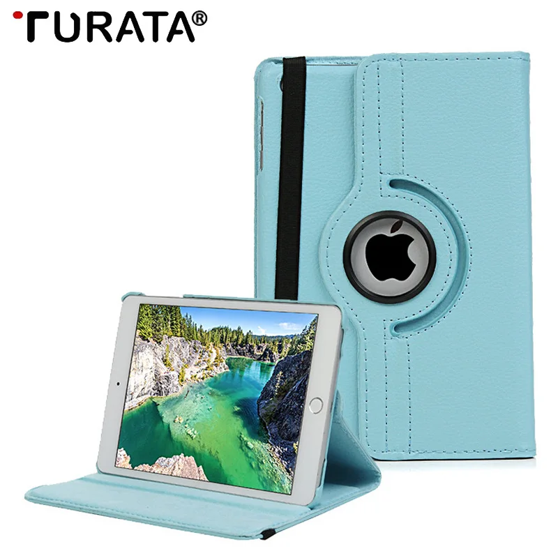 Turata 360 Degree Rotate Full Body Protective Flip Case Cover For ipad