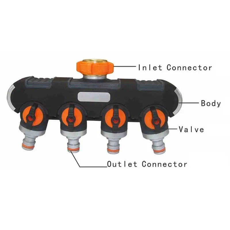 4 способ Y Форма водопроводная труба адаптер кран шланг клапан сплиттер быстрый разъем