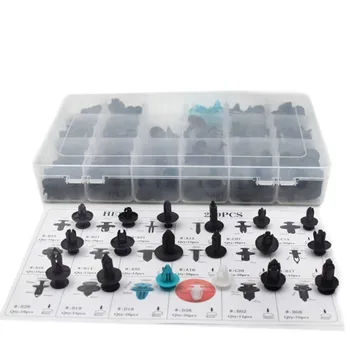 

2019 NEW 299pcs Clips Auto Body Retainer Pin Push Rivet Trim Panel Moulding Fastener Kit Dropshipping Cuerpo Retenedor 3.5