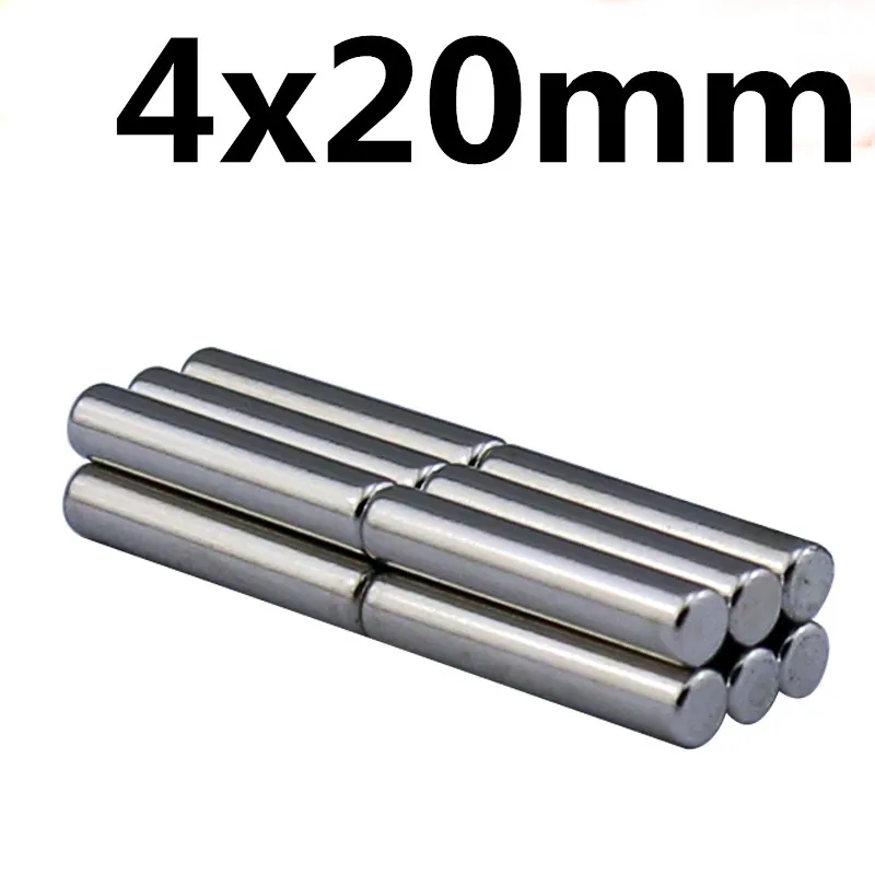 

10pcs 4 x 20 mm N35 Strong Neodymium Magnets 4*20mm Automobile Engine Oil Filter Strong Magnet Economizer Craft 4 mm x 20 mm