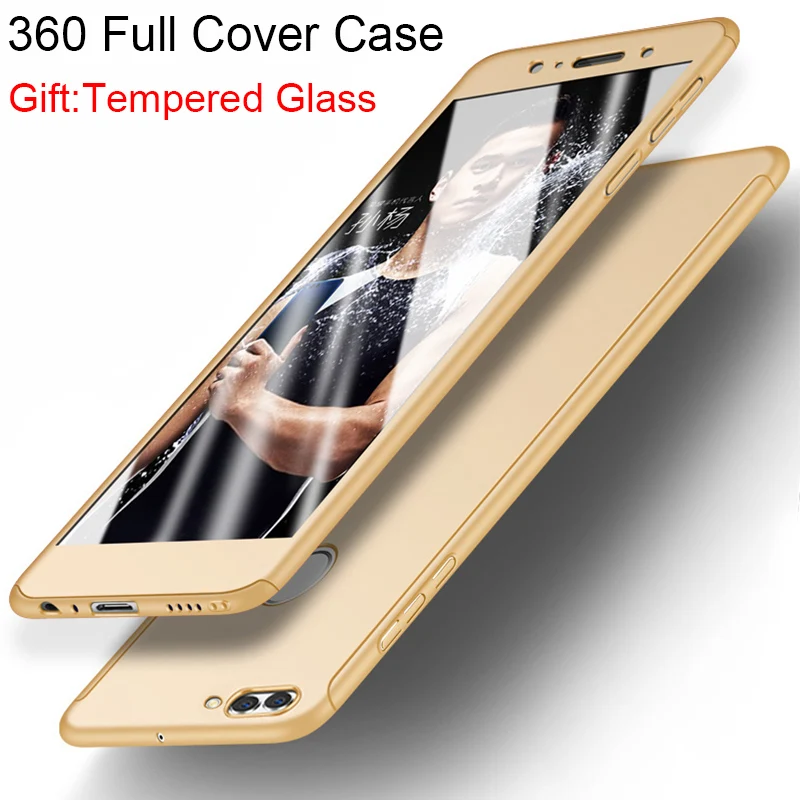 360 Полное покрытие чехол для Huawei P8 P9 P10 P20 Lite Y5 Y6 Y7 2017 P смарт-пленка на Nova 2 Plus 2i 3i Mate 10