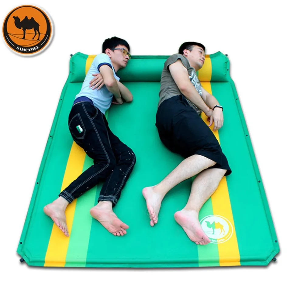 

Desert Camel Automatic CS035 Inflatable 2 Persons Sleeping Mat Mattress With Pillow Moisture-proof Sleeping Pad Drop Shipping