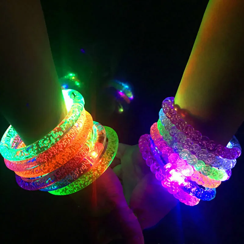 Color Changing LED Bracelet Light Up Flash Bracelet Luminous Bracelet