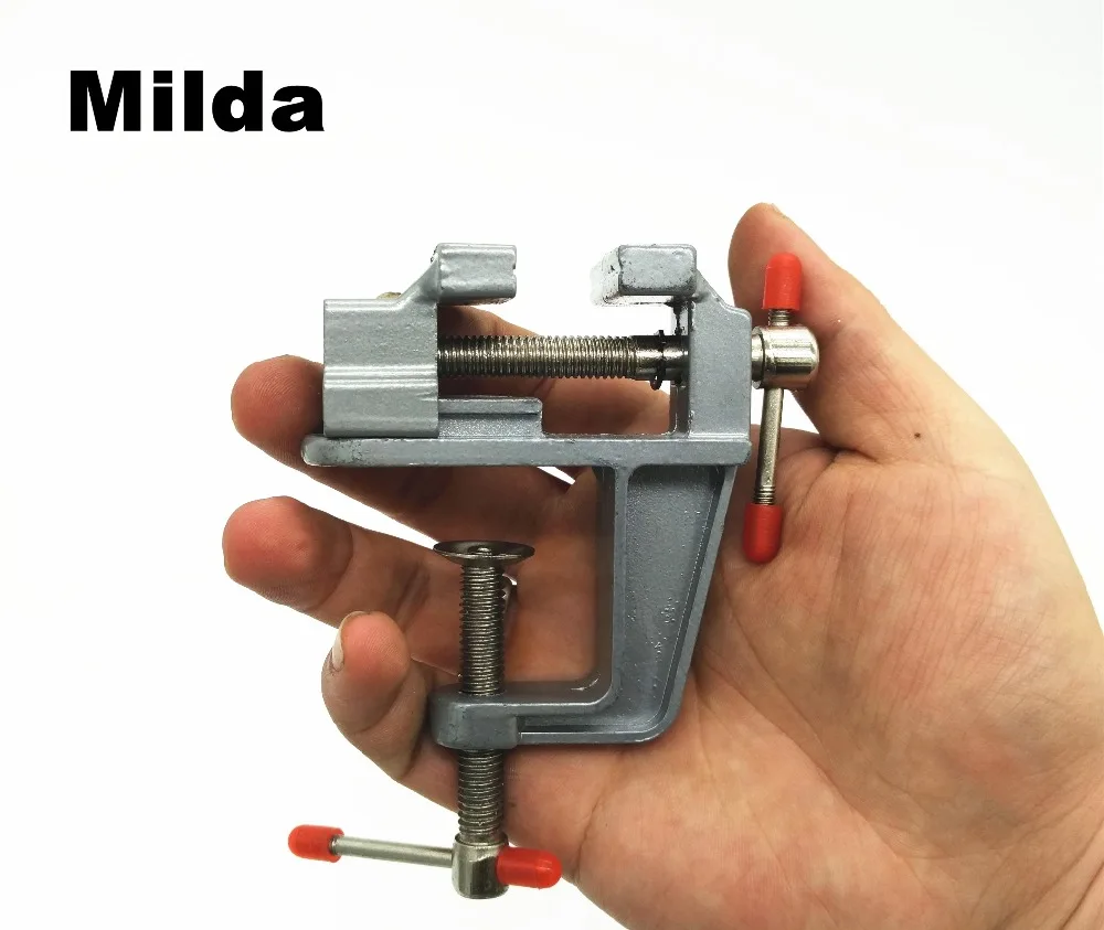 

Milda Mini Aluminum Bench Table Swivel Lock Clamp Vice Craft Jewelry Hobby desk Vise Wholesale