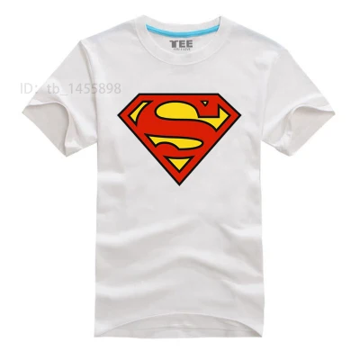 Футболка с Суперменом, 7 цветов, мультяшный комикс, Супергерой, мужские футболки, гик, футболка