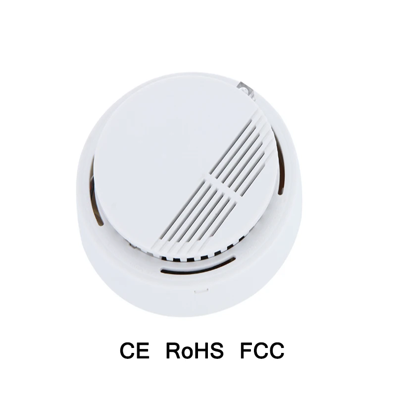 

2015 Stable Photoelectric Wireless Smoke Detector with Battery High Sensitive Fire Alarm Sensor Monitor for Home Security