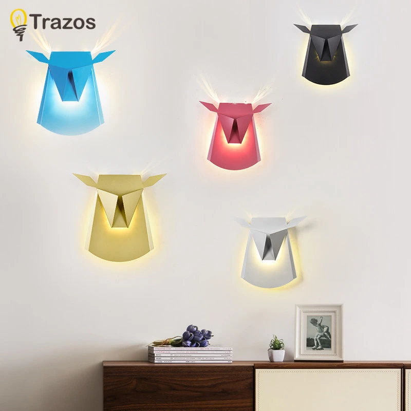 

Modern Led Wall Lamp 3W Aluminum Body Antlers Wall Light For Bedroom Home Lighting Luminaire Bathroom Light Fixture Wall Sconce