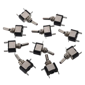

10 X Red Illuminated LED Light On/Off Toggle Flick Switch Car Dashboard 12V SPST