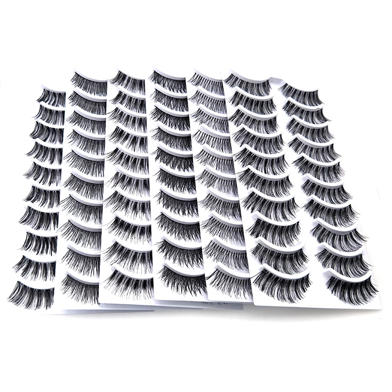 

NEW 10Pairs/Set Natural Black Long Sparse Cross False Eyelashes Thick Fake Eye Lashes Extensions Eyes Makeup Cosmetic Tools