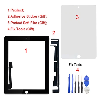 

1Pcs Brand New 9.7" LCD Outer Touch Screen Digitizer For iPad 3 3rd Gen A1416 A1430 A1403 Repair Replacement Part