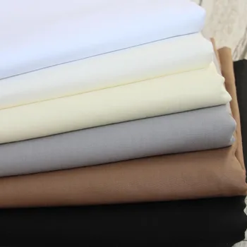100/% Cotton Fabric Twill Solid Cloth Quilting Sewing Coat Pants Patchwork DIY