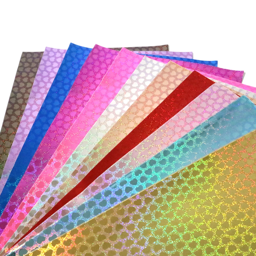 

David accessories 20*34cm heart faux artificial Synthetic leather fabric hair bow diy decoration crafts 11piece/set,1Yc6290