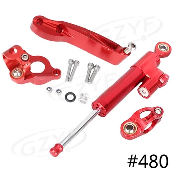 

For Honda CBR600RR 2007-2014 2015 2016 CNC Steering Damper Stabilizer Bracket Safety Control w/ Mounting Holder Set