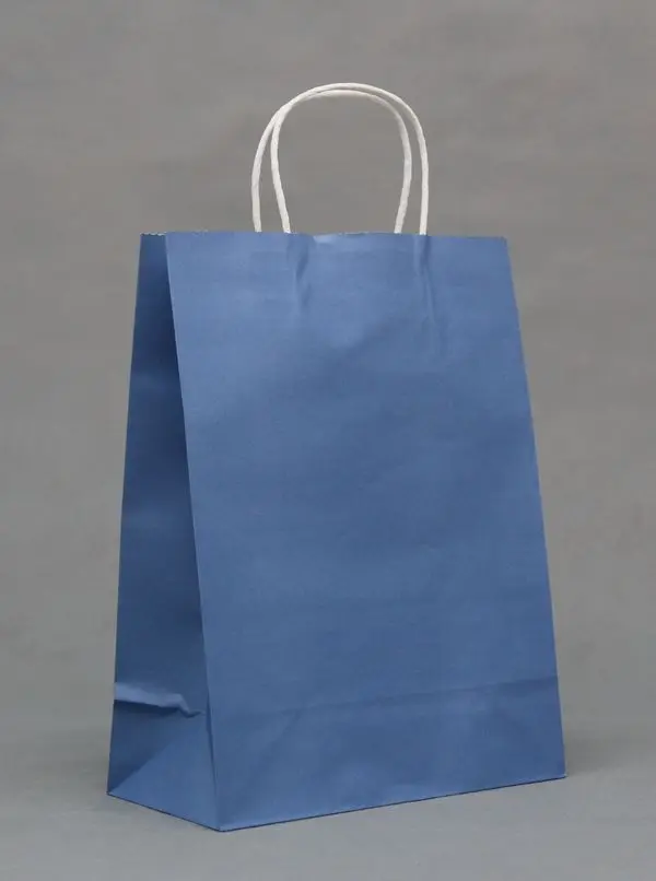 12 Color Fashion Hand Length Handle Paper Bag ,33x25x12cm ,kraft paper