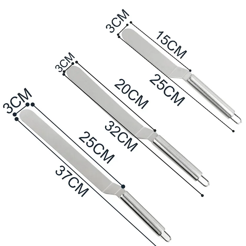 6/8/10 дюйм(ов) DIY Кухня выпечка и кондитерские инструменты украшения торта инструменты масло Нержавеющая сталь крем лопатка для торта