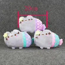 1pcs 20cm Pusheen Cat Plush font b Toys b font Pillow Pusheen Cos Mermaid Doll Baby