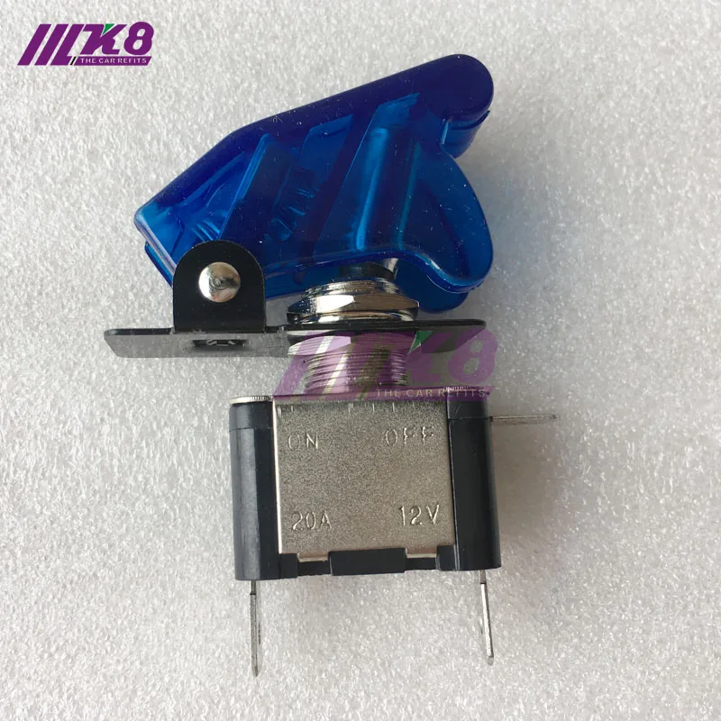 

12V On Off Racing Car Illuminated Toggle Switch BLUE K8-3001