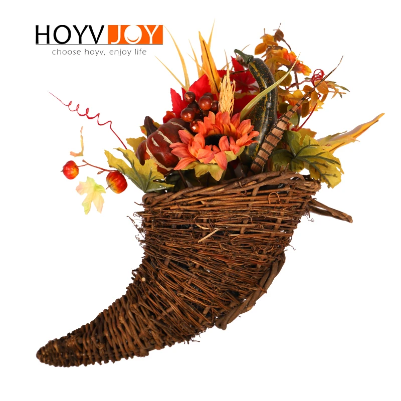 HOYVJOY рожок Dired Flowers Punpkin подсолнухи украшения 45 см большие искусственные цветы для