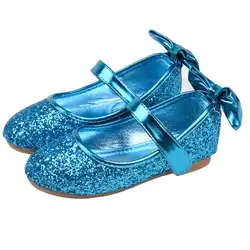 Плоские каблуки для девочек простые элегантные модные туфли ультра-удобные мягкие кожаные детские ботинок с банток детские сандалии