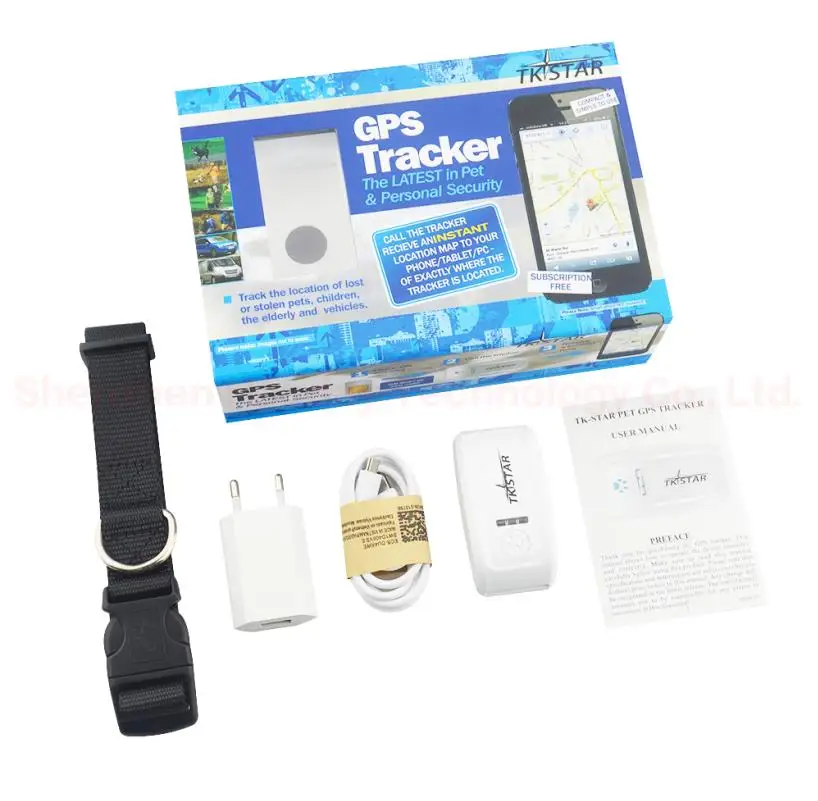 TK909 Mini Pet GPS Tracker With Collar Small Portable Cat Dog GPS