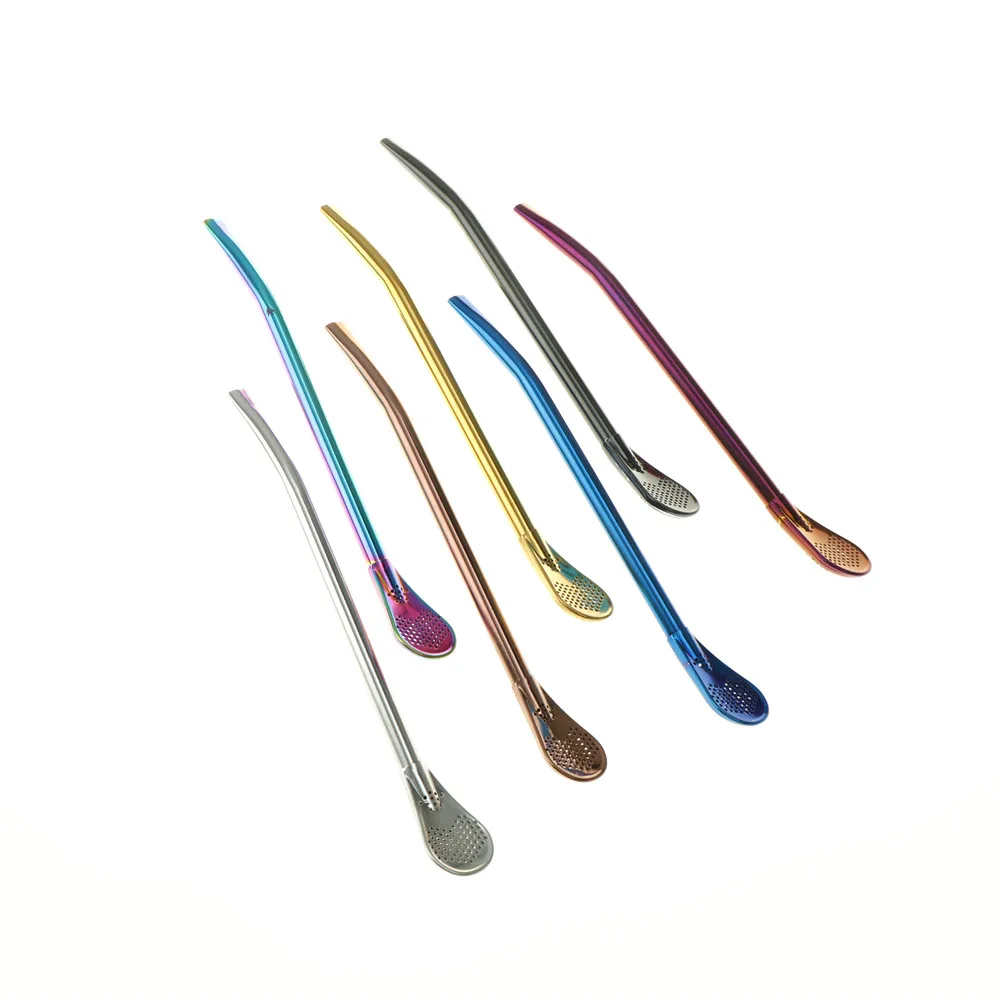 1PCS Stainless Steel Drinking Straw Filter Handmade Mate Tea Gourd Washable Practical Tea Tools Bar Accessories
