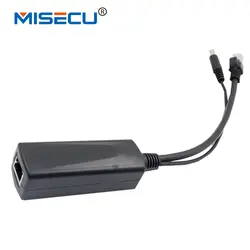 Misecu PoE Splitter Мощность Over Ethernet Splitter 10/100 Мбит/с IEEE802.3at/AF 12 В/2A 24 Вт poE Splitter для IP Камера PoE Splitter