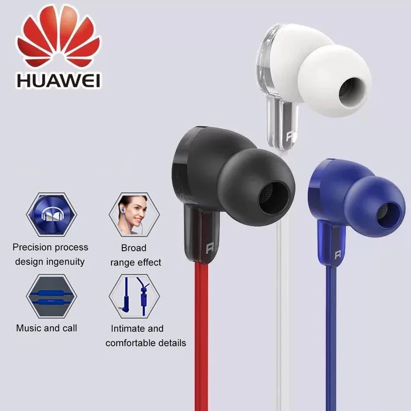 Новый huawei Honor AM15 наушники с микрофоном поршневая линия Управление вакуумные для