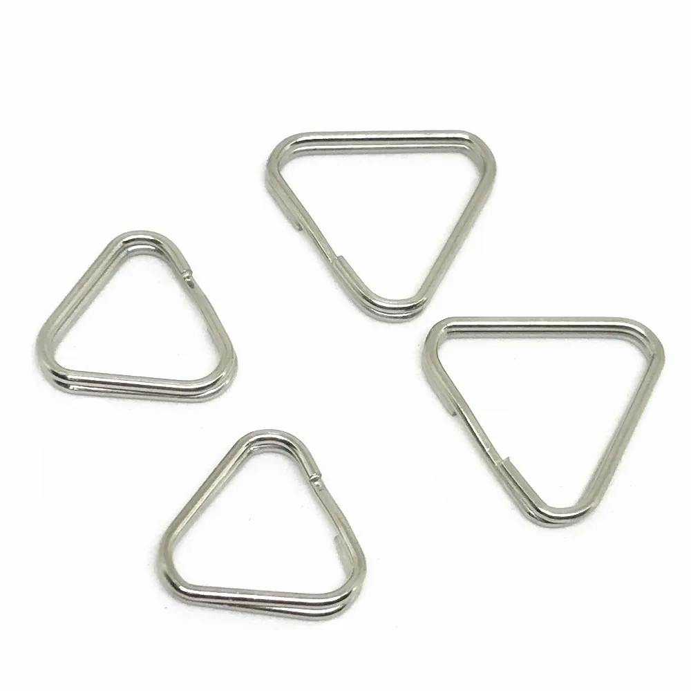 Jadkinsta 10PCS 12mm 15mm Stainless Steel Camera Strap Buckle Triangle Rings Hook Replacement Ring For Digital Camera Strap  (5)