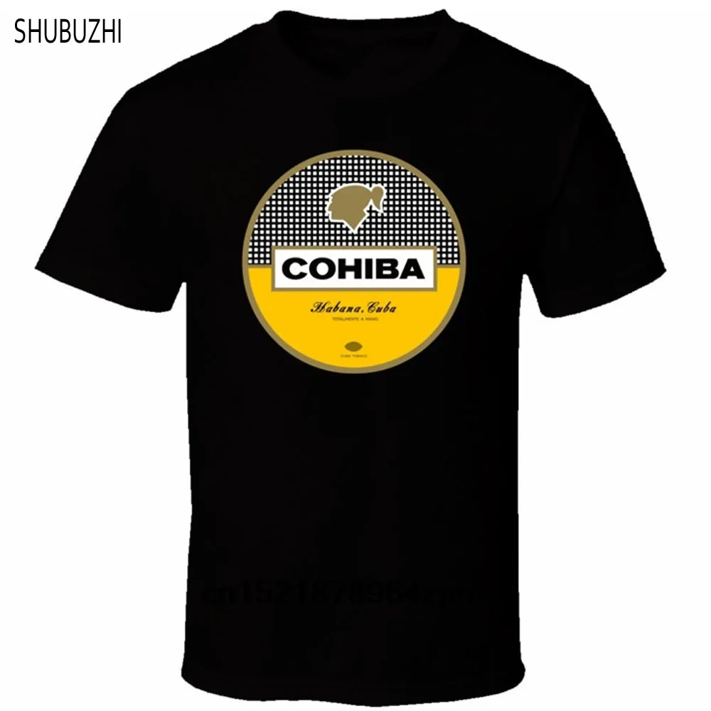 

Men T shirt Cohiba Habanos Cigar Tobaco Cigarillo Havana Cuba Cuban funny t-shirt cotton summer top tees sbz351