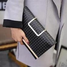 2016 marke Design Frauen Umschlag Clutch Abendtasche PU Schulter Messenger Bags Damen bolsos Goldene Silber Schwarz