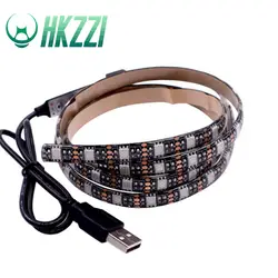 HKZZI USB светодиодный мини 3-Ключ контроллер 0,5 M 1 м 2 м 3 м RGB светодиодный Sticky свет бар гибкий свет фоновый свет телевизора СВЕТОДИОДНЫЙ свет бар